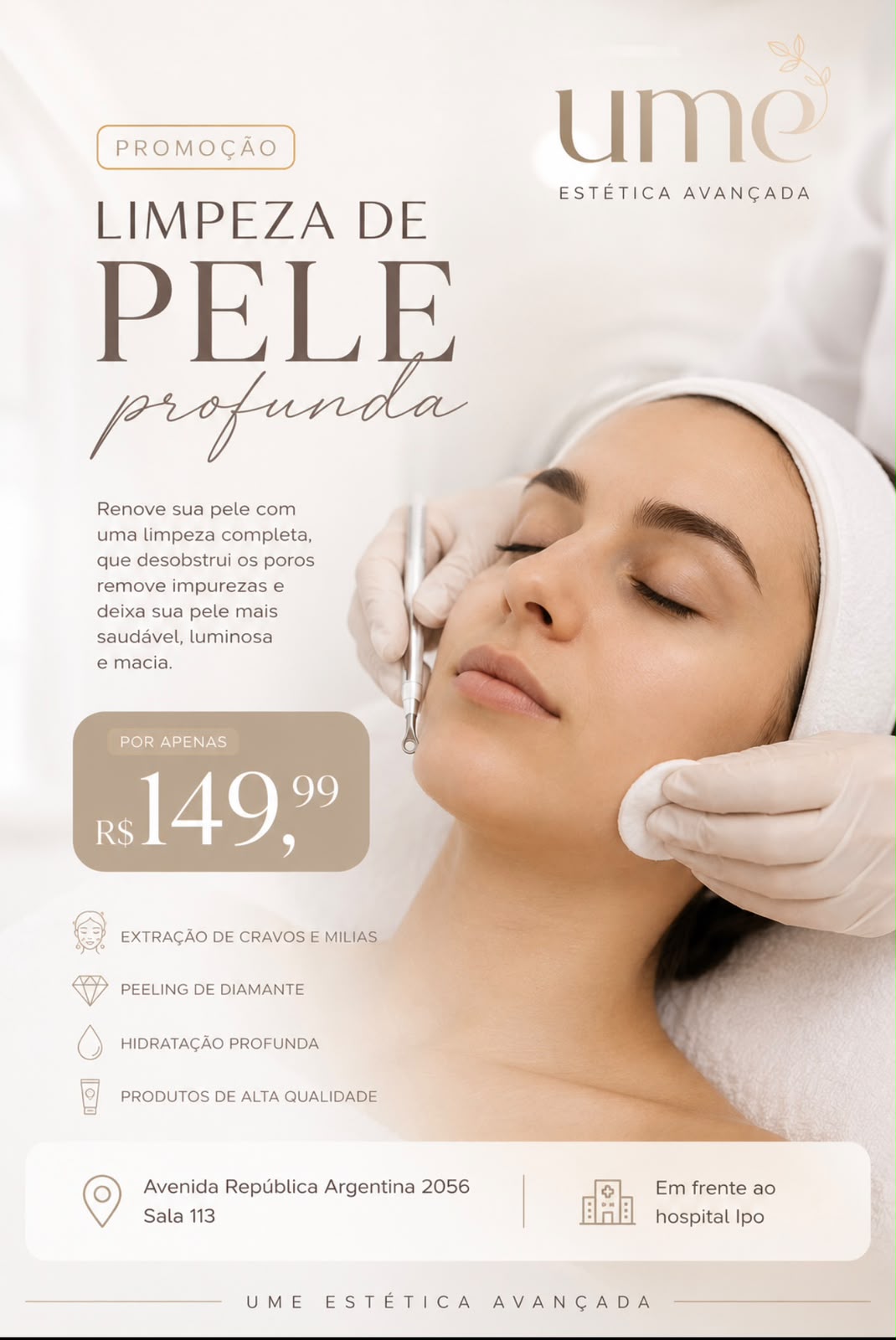 Imagem da promoção de Limpeza de Pele